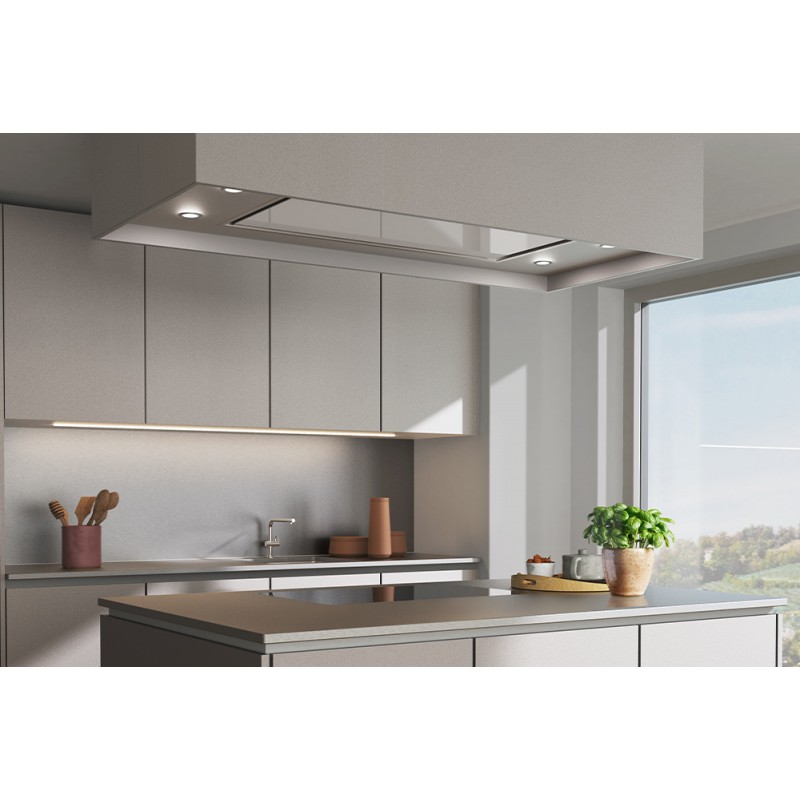 Wesco EVRE 5-120 inox, verre blanc alu, circuit fermé, plafonnier (4012329-200)