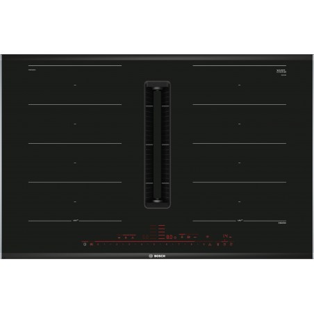 Bosch PXX875D57E, Série 8, Table de cuisson induction avec hotte aspirante intégrée, 80 cm, Profils latéraux
