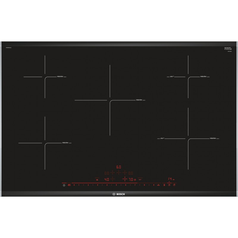 Bosch PIV875DC1E, Série 8, Table de cuisson à induction, 80 cm, Profils latéraux