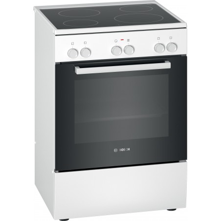Bosch HKL050020, Bocsh Série 2, Cuisinière indépendante électrique, Blanc