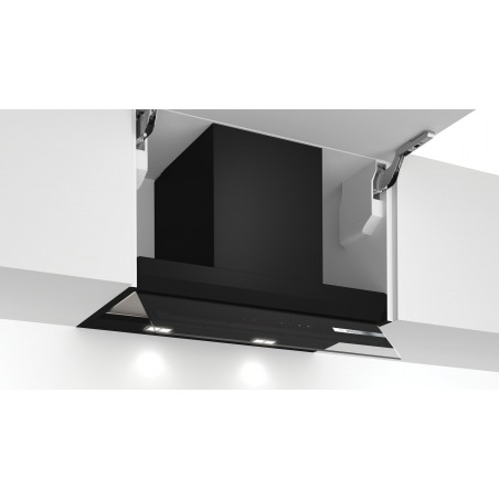 Bosch DBB67AM60, Série 6, Hotte design intégré, 60 cm, Noir avec finition en verre