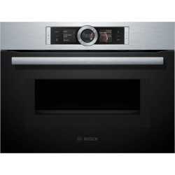 Bosch CMG676BS1, Série 8, Four compact encastrable avec fonction micro-ondes, 60 x 45 cm, Acien inoxydable