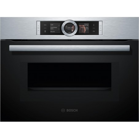 Bosch CMG676BS1, Série 8, Four compact encastrable avec fonction micro-ondes, 60 x 45 cm, Acien inoxydable