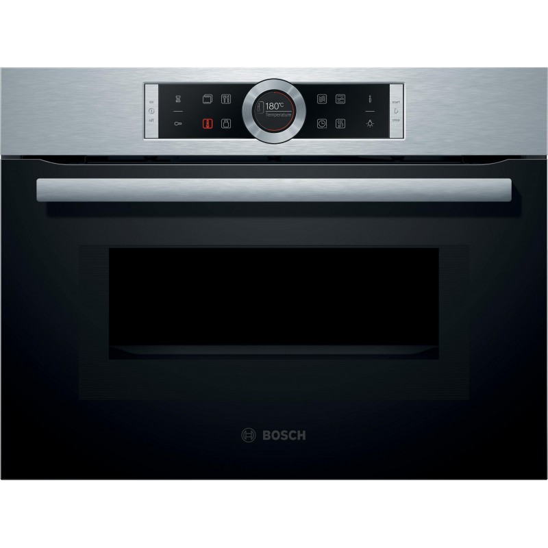 Bosch CMG633BS1, Série 8, Four compact encastrable avec fonction micro-ondes, 60 x 45 cm, Acien inoxydable