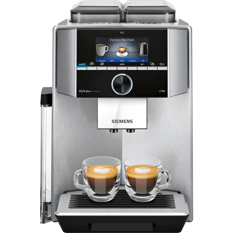 Siemens TI9578X1DE Machines à café automatiques EQ.9 plus connect s700 Acier inox