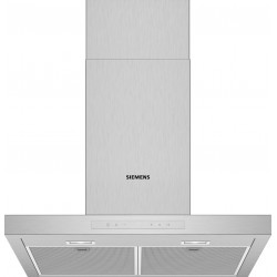 Siemens LC67BCP50, iQ300, Hotte murale, 80 cm, Verre clair imprimé noir