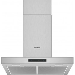 Siemens LC66BBM50, iQ300, Hotte murale, 80 cm, verre clair blanc imprimé