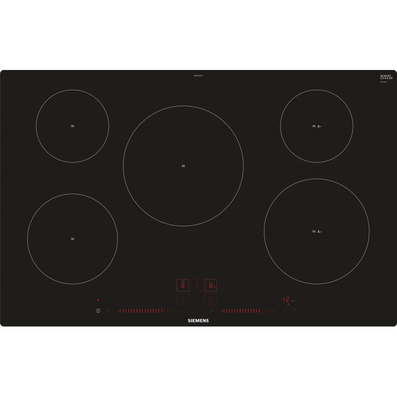 Siemens EH801LVC1E, iQ100, Table de cuisson à induction, 80 cm, noir