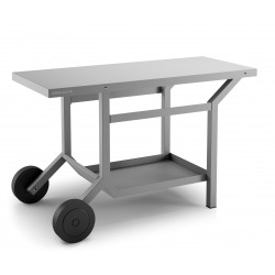Forge Adour Table roulante acier gris anthracite mat pour plancha 402652 (TRA G)