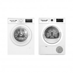 Bosch Set de lavage : lave-linge WAN28258 + sèche-linge WTH83V13