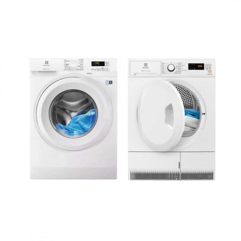 Electrolux Set de lavage : Lave-linge EW5F6834BA + Sèche-linge EDHF2804DP