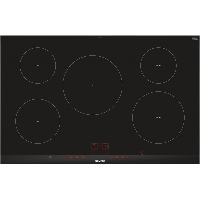 Siemens EH875LVC1E, iQ100, Table de cuisson à induction, 80 cm, noir