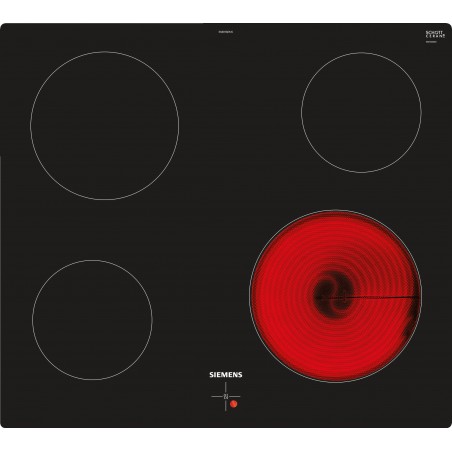 Siemens EA601GEA1C, iQ100, Table de cuisson électrique, 60 cm, table de cuisson à commande électrique