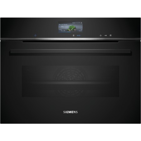 Siemens CS756G1B1, iQ700, Four à vapeur compact encastrable, 60 x 45 cm, noir