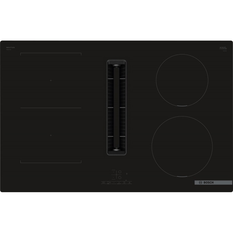 Bosch PVS811B16E, Série 4, Table de cuisson induction avec hotte aspirante intégrée, 80 cm, sans cadre