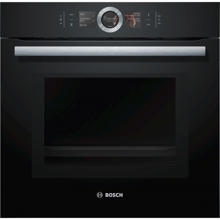 Bosch HMG6764B1, Série 8, Four encastrable avec fonction micro-ondes, 60 x 60 cm, Noir