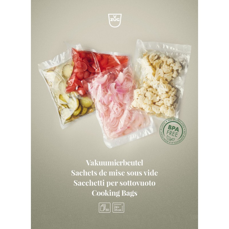 V-ZUG Sachet hermétique sous vide Set de sachets hermétiques 240 x 350 mm, 50 pces (1012507)