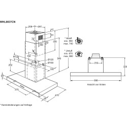 Electrolux WHL9037CN, Hotte design murale