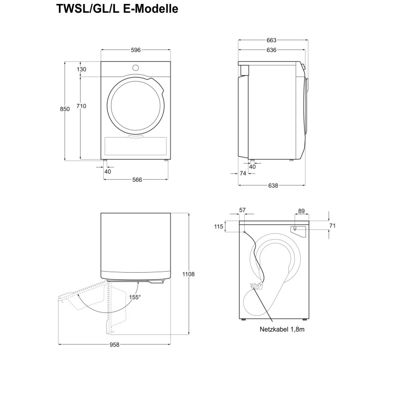 Electrolux TWSL4IE500, Sèche-linge