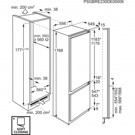 Electrolux IK2705BZL, Combiné réfrigérateur-congélateur