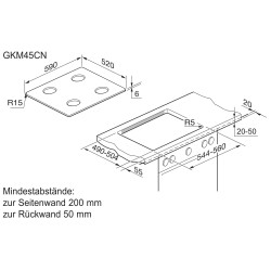 Electrolux GKM45CN, Cuisinières encastrables au gaz