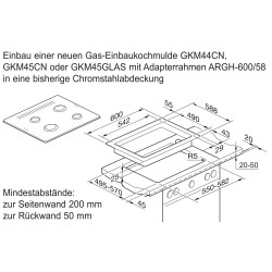 Electrolux GKM45CN, Cuisinières encastrables au gaz