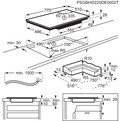 Electrolux GK78FTIPO, Plan de cuisson à induction