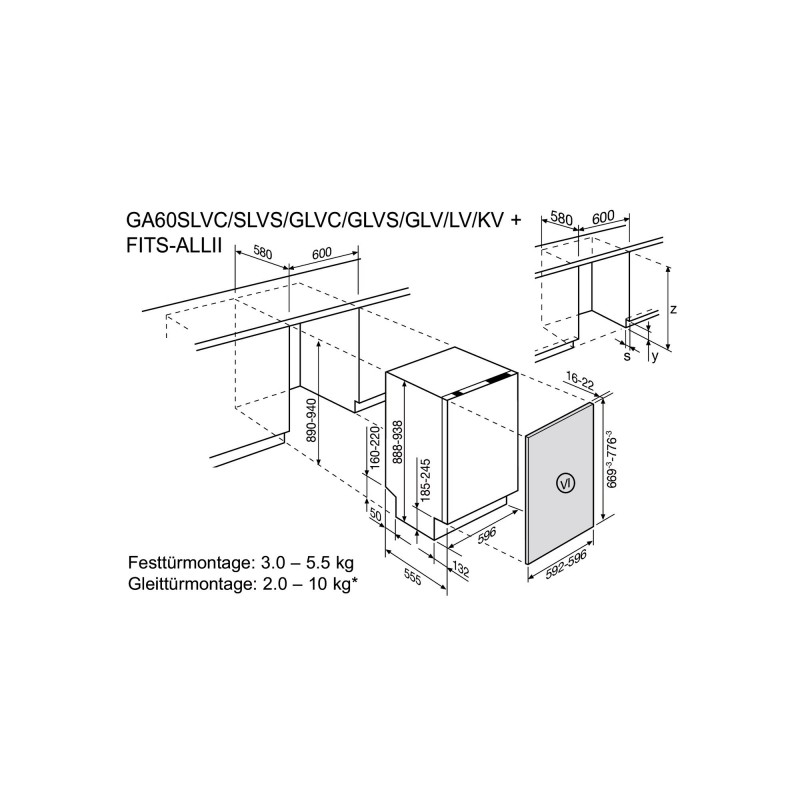 Electrolux GA60GLV, Lave-vaisselle