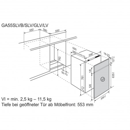 Electrolux GA55SLV, Lave-vaisselle