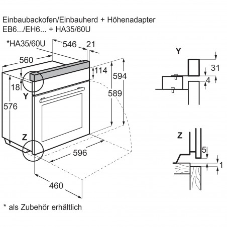 Electrolux EH6L40WE, Cuisinière encastrable