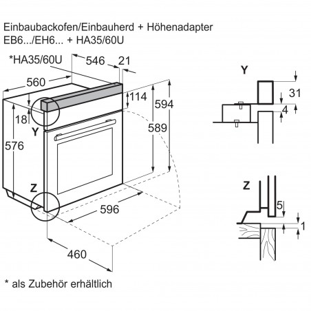 Electrolux EB6PL80QCN, Four encastrable