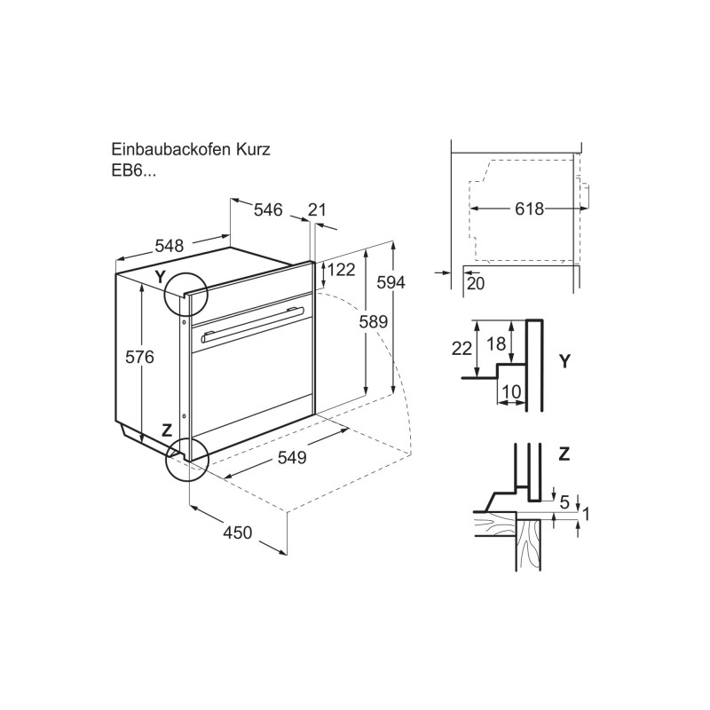 Electrolux EB6GL7KCN, Four encastrable CombiSteam