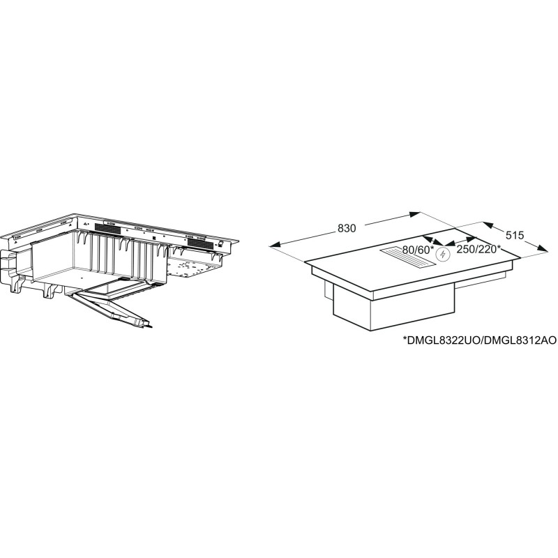 Electrolux DMSL8340AO, ComboFlex Évacuation d'air