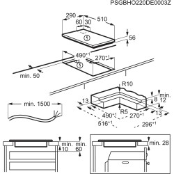 AEG KFA29SIO, Plan de cuisson à induction