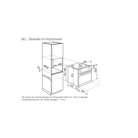 AEG BOGEM, Four encastrable