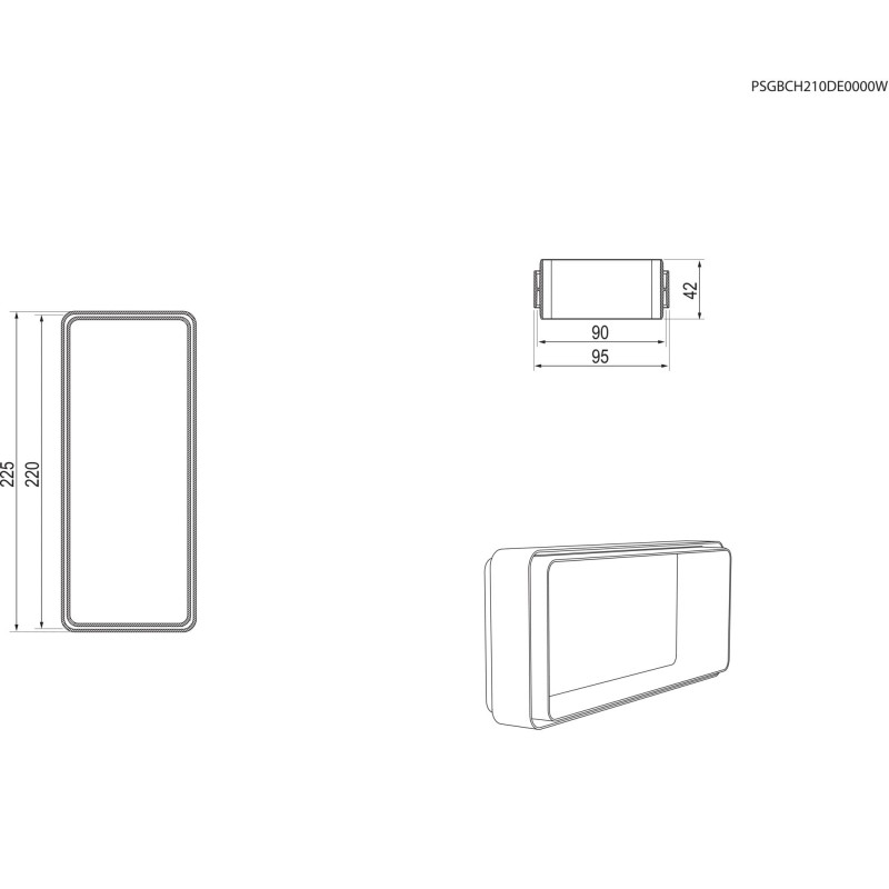 Electrolux M2CKCF06 Prise de courant (220x90), forme rectangulaire (adapté à DMSL8350UO