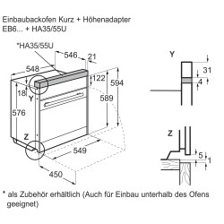 Electrolux EB6GL4CN, Four encastrable