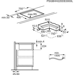 Electrolux DMGL8322UO, ComboHob