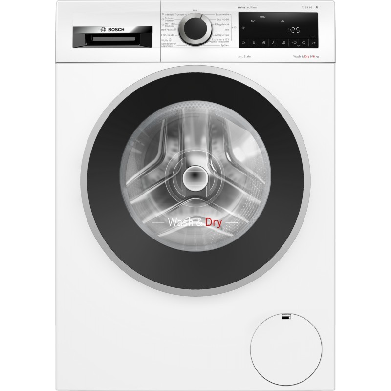 Bosch WNA14400CH, Série 6, Lavante-séchante, 9/6 kg, 1400 tr/min.