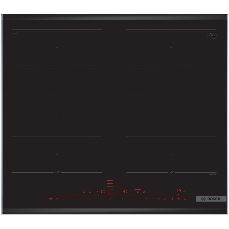 Bosch PXX675DC1E, Série 8, Table de cuisson à induction, 60 cm, Profils latéraux