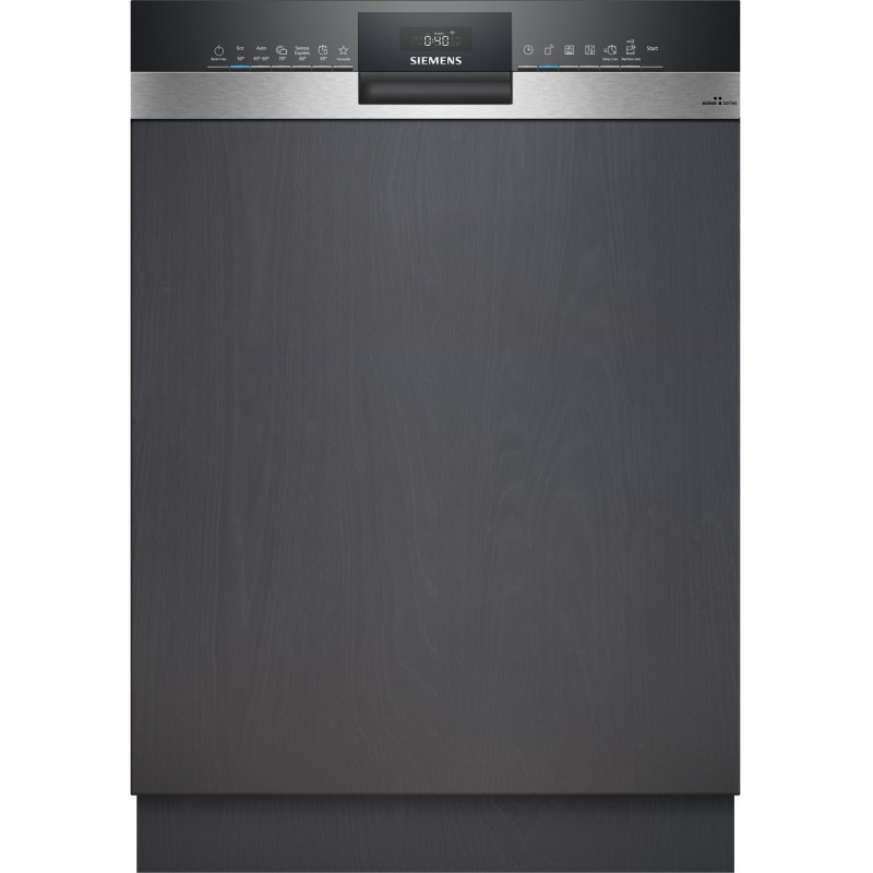 Siemens SX53ES02AH, iQ300, Lave-vaisselle semi-intégré, 60 cm, acier inoxydable, XXL