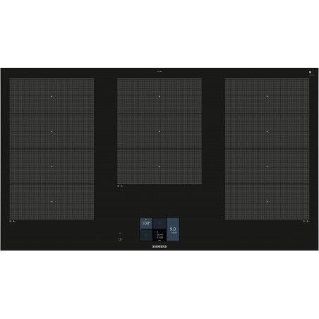 Siemens EX975KXV1E, iQ700, Table de cuisson à induction, 90 cm, noir