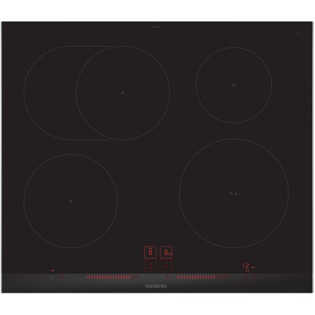 Siemens EH675LFC1E, iQ300, Table de cuisson à induction, 60 cm, noir
