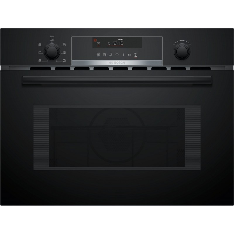 Bosch CMA585GB1, Série 6, Four combine micro-ondes avec hot air, 60 x 45 cm, Noir