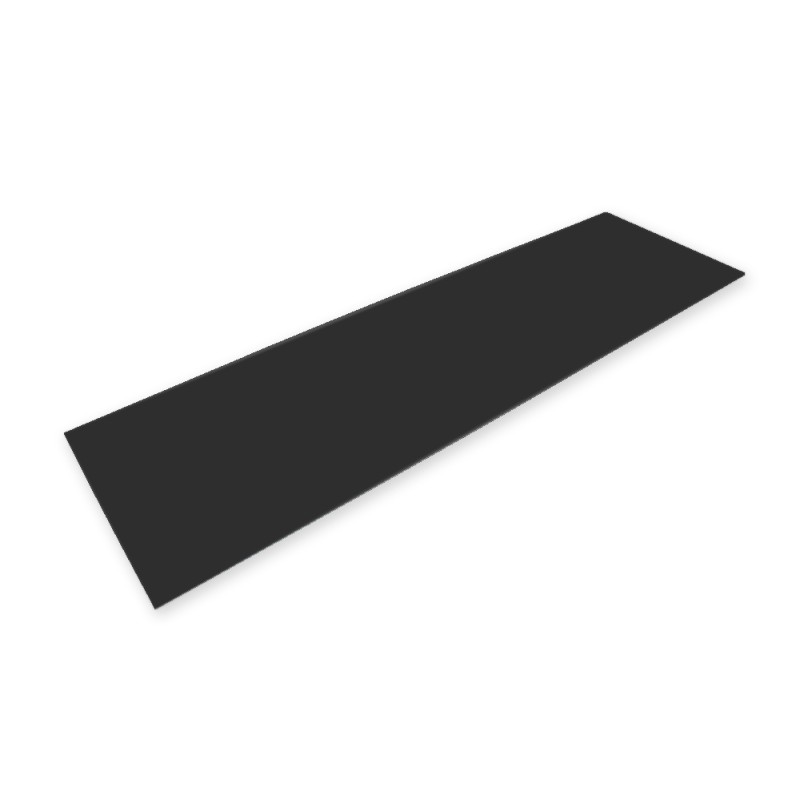 cache-moteur synthétique noir, 1000x291x3 mm (4013895)