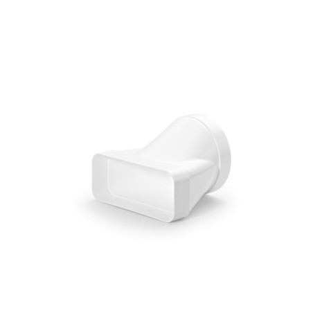 Wesco Gaine extra-plate transition type 89 K, sur gaine ronde ø 150 mm, mat.synthét. (4010505)