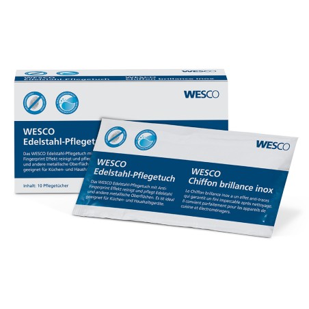 Wesco Chiffon lustrant inox, emballage de 10 pièces (4008136)