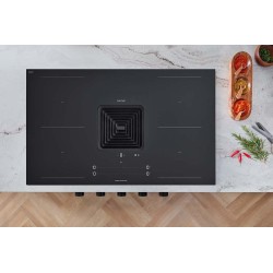 Berbel BKA 90 DLI-P Pro évacuation , Plan cuisson aspirant Downline InfinityPro noirmat  (4013761-010)