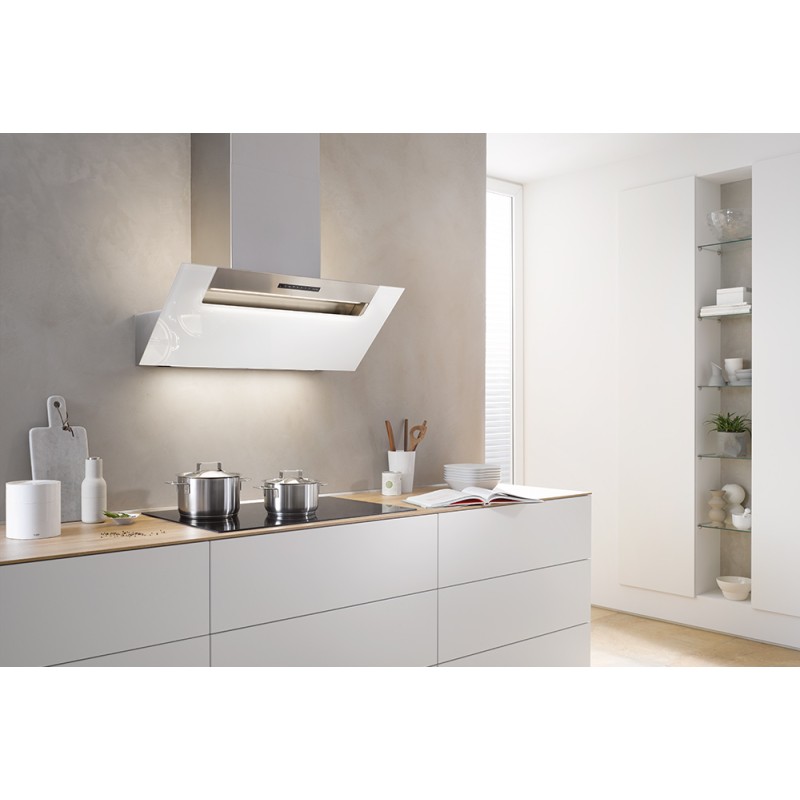 Berbel BKH 60 EG-2 blanc, évacuation, Hotte oblique Ergoline (4011572-010)