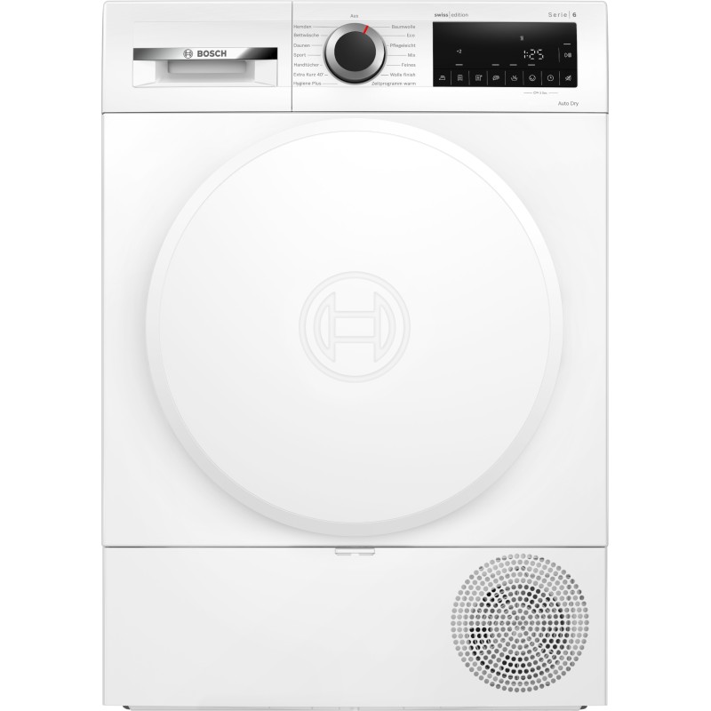 Bosch WQG233V1CH, Série 6, sèche-linge à pompe à chaleur, 8 kg, blanc